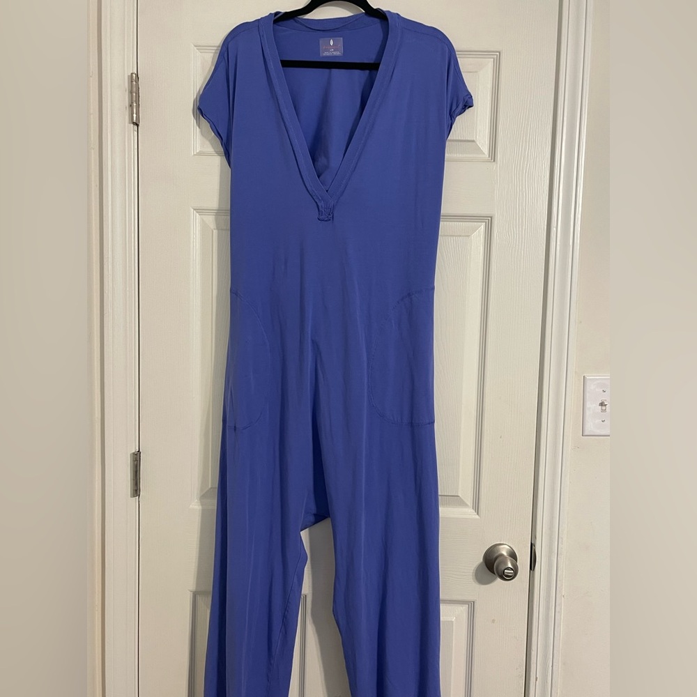 Free People Blue Jumpsuit
